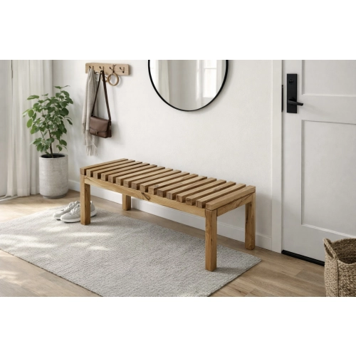 Ławka Szafka Na Buty Drewno Lite Dąb Loft LB-76 Rozmiary od 50 cm do 160 cm